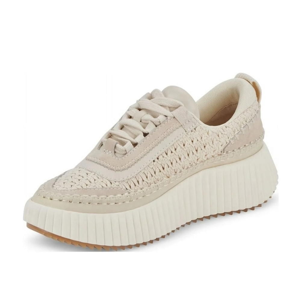 Dolce Vita Cream Textured Sneakers - Picture 2 of 12